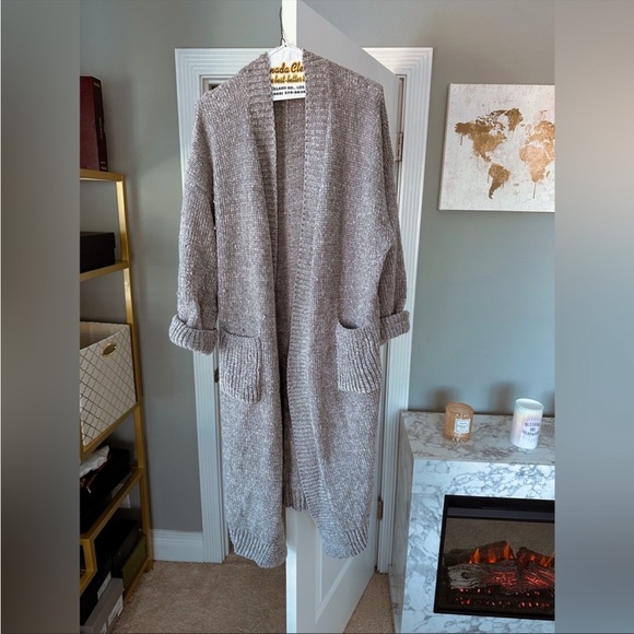HOUSE OF CB 'Celine' Grey Chenille Slouchy Cardigan NWOT - Picture 7 of 7